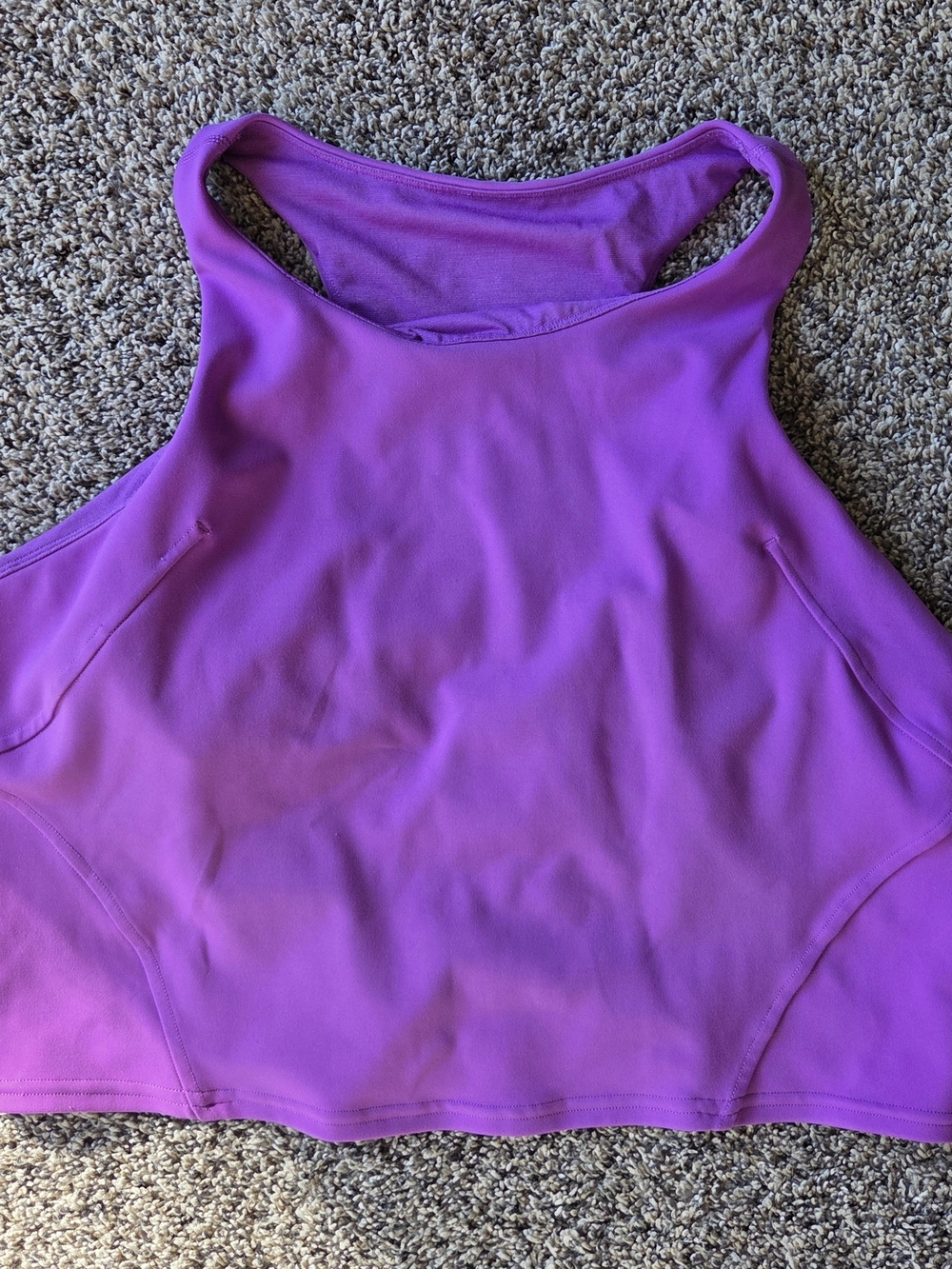 lululemon athletica High-Neck Crop Tank Top - Bright Purple